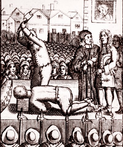 La decapitación del Duque de Monmouth en Tower Hill, 15 de julio de 1685 de English School