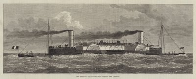 El Barco-Salón Bessemer para cruzar el Canal (grabado) de English School