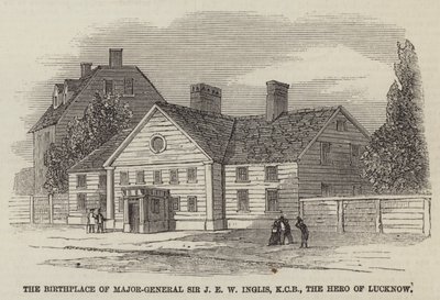 El lugar de nacimiento del Mayor General Sir J E W Inglis, KCB, el Héroe de Lucknow de English School