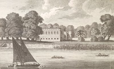 El Palacio del Obispo de Londres en Fulham, grabado por Taylor, 1788 de English School