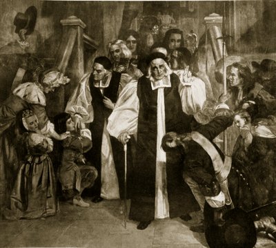 Los obispos saliendo después de la absolución de English School