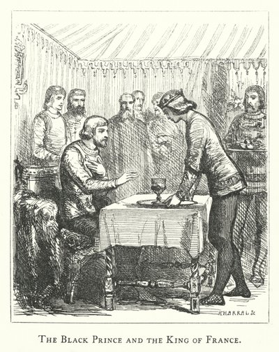 El Príncipe Negro y el Rey de Francia de English School