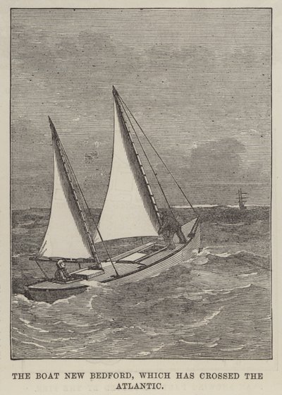 El barco New Bedford, que ha cruzado el Atlántico (grabado) de English School