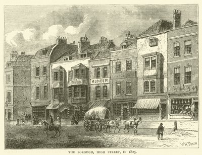 The Borough, High Street, en 1825 de English School