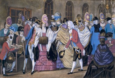 La fábrica de pan y mantequilla, o los humores de Bagnigge Wells, publicado por Carington Bowles, 1772 de English School