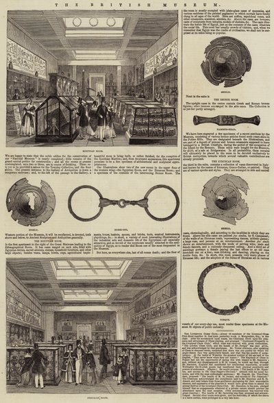 El Museo Británico (grabado) de English School