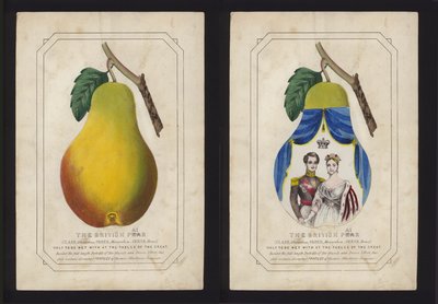 La pareja británica, la Reina Victoria y Alberto, Príncipe Consorte de English School