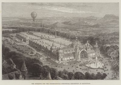 El edificio para la Exposición Industrial Internacional en Edimburgo de English School