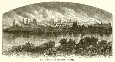 El incendio de Irkutsk en 1879 de English School