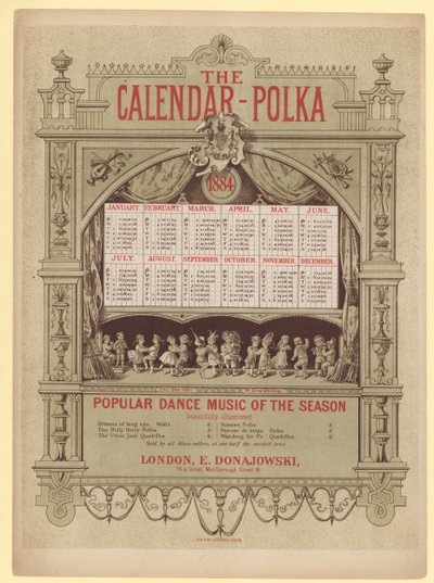 El Vals del Calendario, 1884 de English School