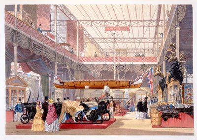 El Salón Canadiense de Imágenes Comprensivas de la Gran Exposición de 1851 de Dickinson..., publicado por Dickinson Brothers, 1854 de English School