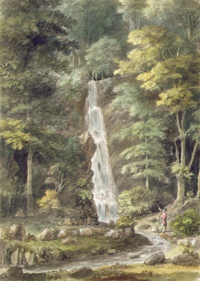 La Cascada en los Jardines de Hestercombe de English School