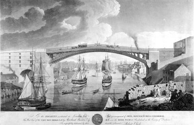 El Puente de Hierro Fundido, 1796-1798 de English School