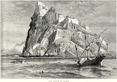 El castillo de Ischia (grabado) de English School