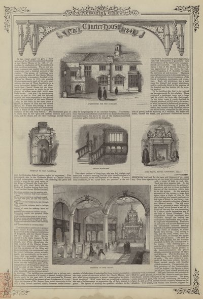 La Charterhouse, 1843 de English School