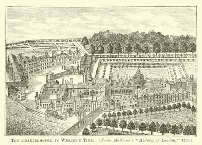 La Charterhouse en la época de Wesley de English School