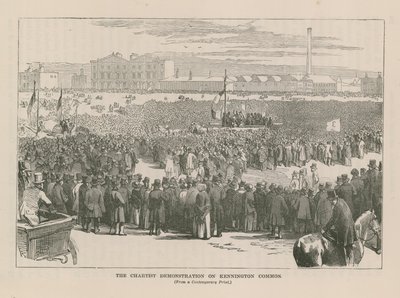La manifestación cartista en Kennington Common de English School