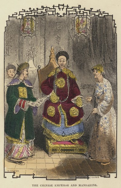 El emperador chino y los mandarines de English School