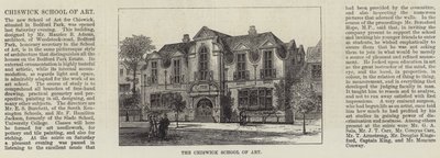 La Escuela de Arte de Chiswick (grabado) de English School
