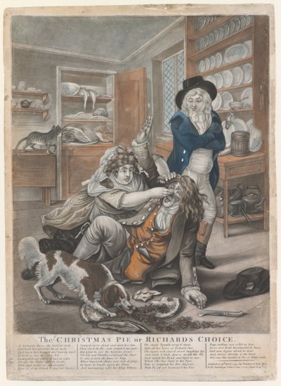 El pastel de Navidad o la elección de Richards, 1795 de English School