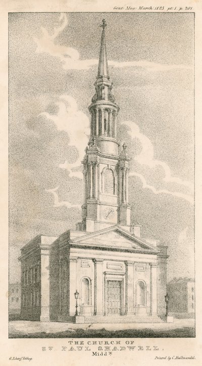La Iglesia de San Pablo, Shadwell, Londres de English School
