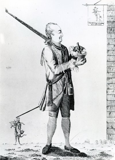 El Macaroni Químico, publicado por G. Terry, 1772 de English School