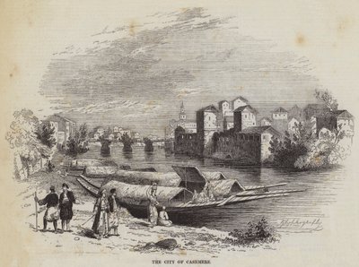 La ciudad de Cachemira (grabado) de English School