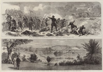 La guerra civil en América (grabado) de English School