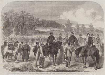La Guerra Civil en América, Reconocimiento realizado por el General Stoneman, acompañado por el Conde de París y el Duque de Chartres, a Cedar Run de English School