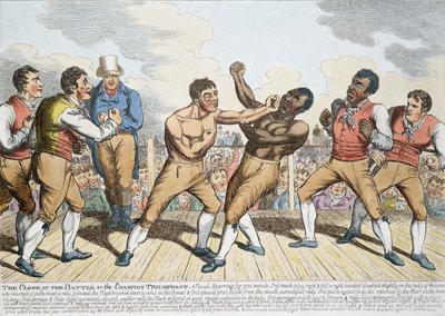 El final de la batalla o el campeón triunfante, publicado en 1811 de English School
