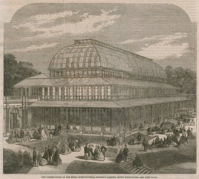 El Invernadero en los jardines de la Sociedad Hortícola Real, South Kensington de English School