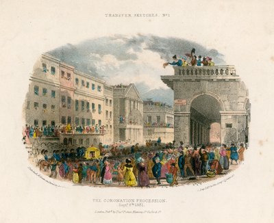 La Procesión de la Coronación, 8 de septiembre de 1831 de English School