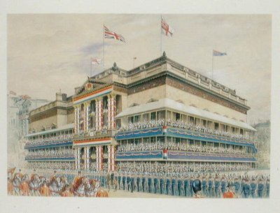 La procesión de coronación del rey Jorge V (1856-1936) 1910 de English School