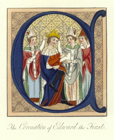 La coronación del rey Eduardo I de Inglaterra, 1274 de English School
