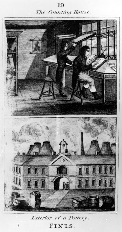 La oficina de contabilidad, 1827 de English School