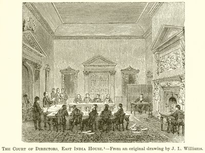 El Tribunal de Directores, Casa de la India Oriental de English School