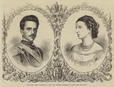 El Príncipe Heredero Humberto de Italia y la Princesa Margarita de Saboya de English School