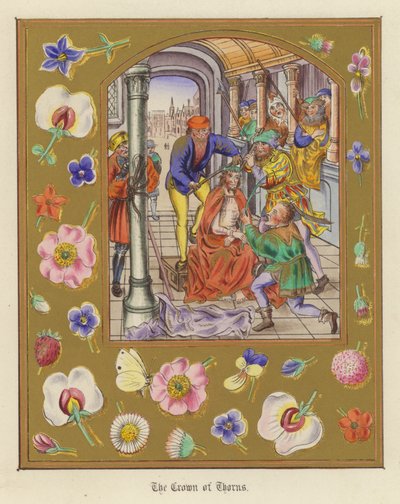 La corona de espinas (litografia en color) de English School