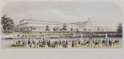 El Palacio de Cristal en Hyde Park con motivo de la Gran Exposición Internacional de 1851 (grabado) de English School