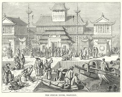 La Aduana, Shanghai (grabado) de English School