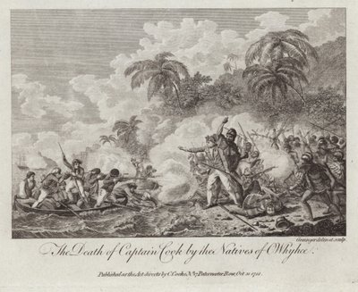 La muerte del Capitán Cook de English School