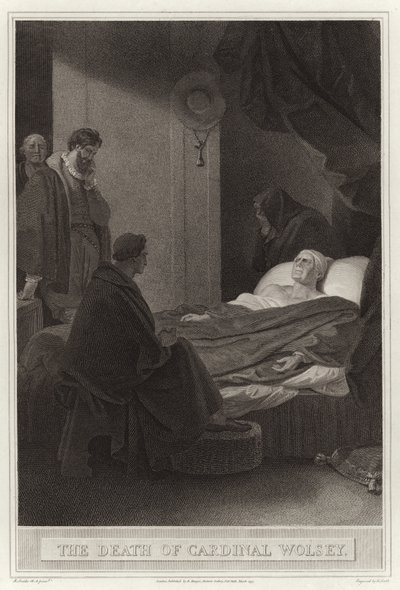 La muerte del Cardenal Wolsey de English School