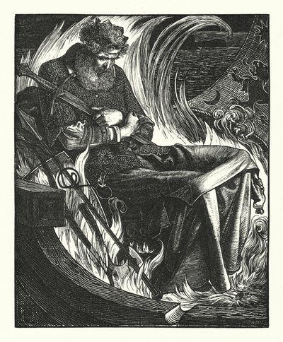 La muerte del Rey Warwolf de English School