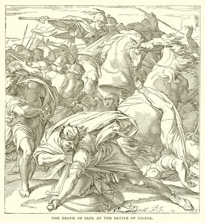 La muerte de Saúl en la batalla de Gilboa de English School