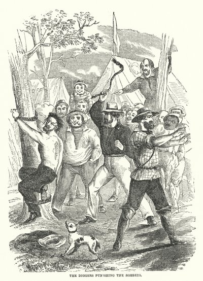 Los excavadores castigando a los ladrones de English School