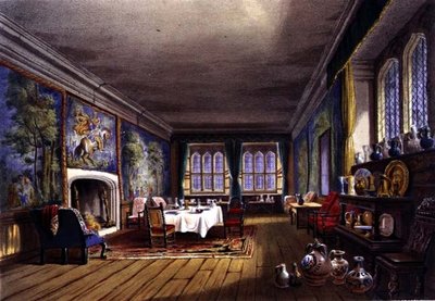 El comedor, casa Cotehele, c.1830-40 de English School