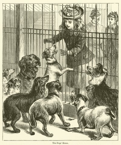 El hogar de los perros (grabado) de English School