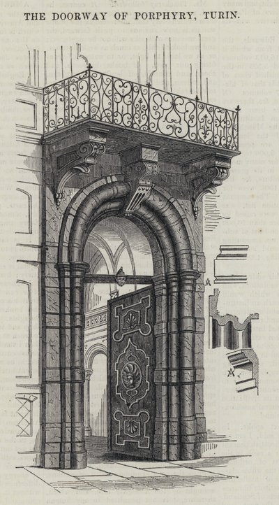 El portal de pórfido, Turín de English School