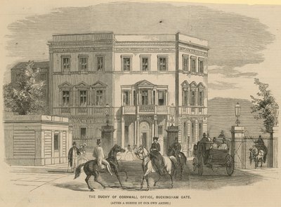 La Oficina del Ducado de Cornualles, Buckingham Gate, Londres de English School