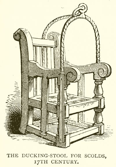 El cepo para regañonas, siglo XVII de English School